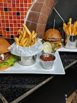 Turkey Burger Left and Impossible Burger Right